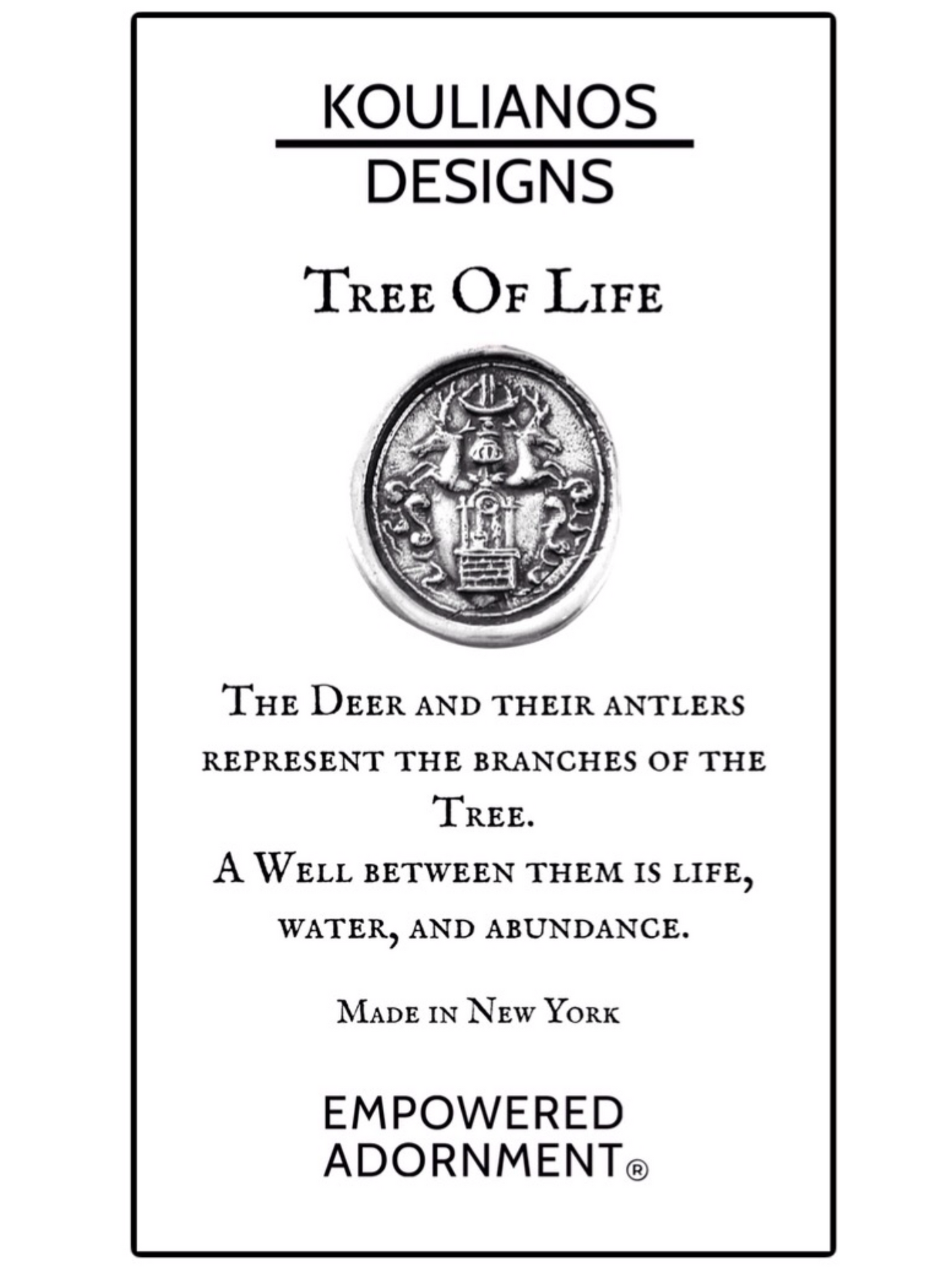 18k Green Gold Tree of Life Pendant