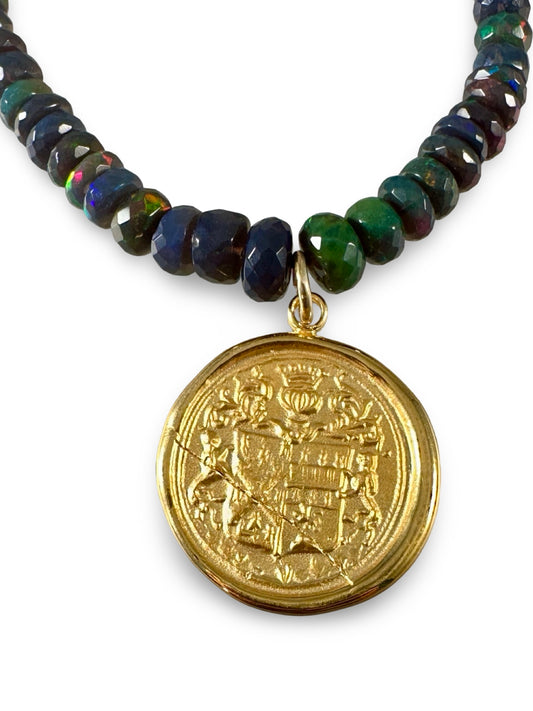 16.5” Black Opal Royalty Necklace