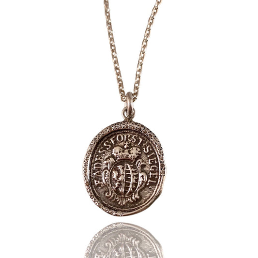 Global Gryphon Shield Diamond Necklace