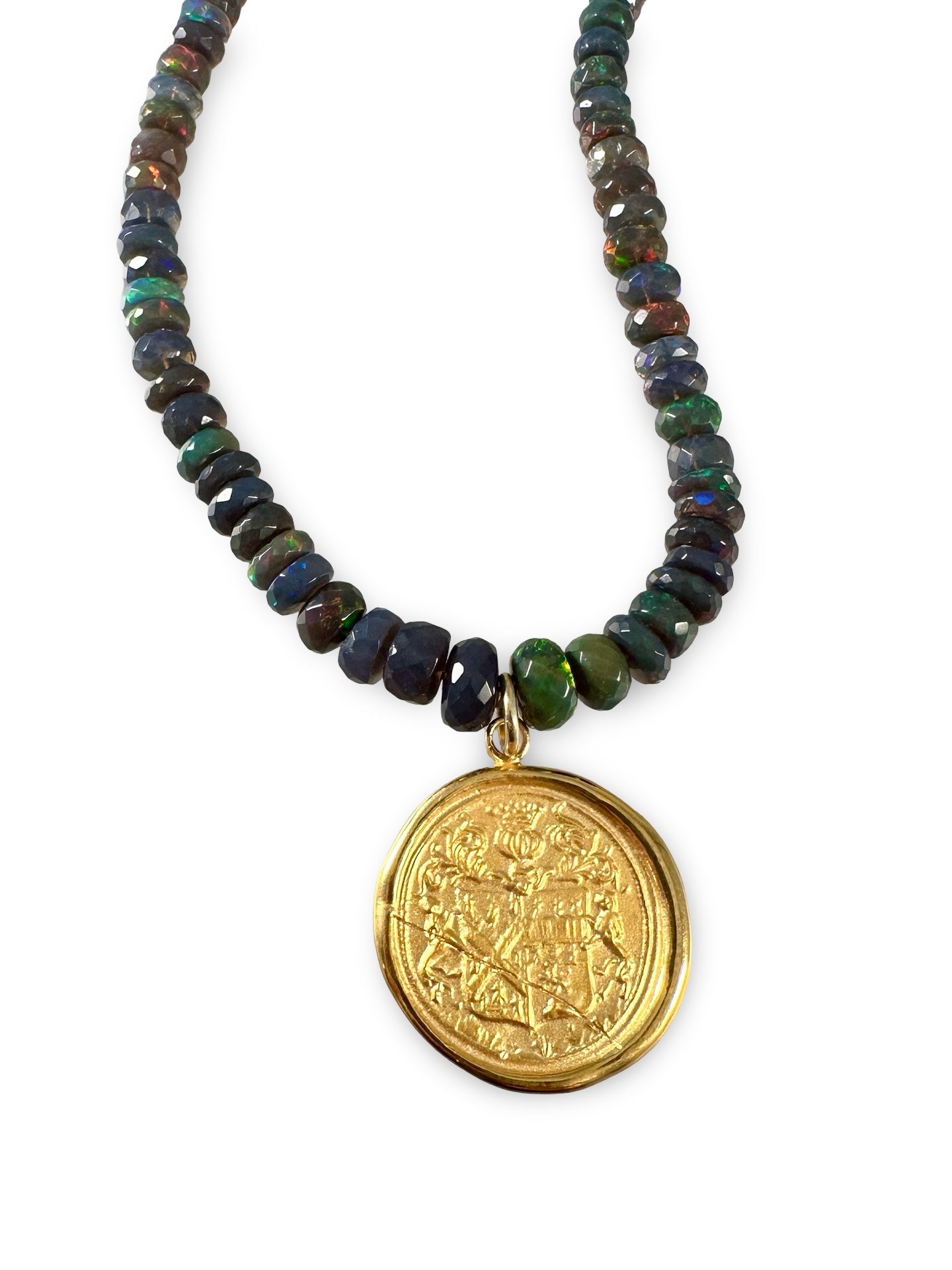 16.5” Black Opal Royalty Necklace