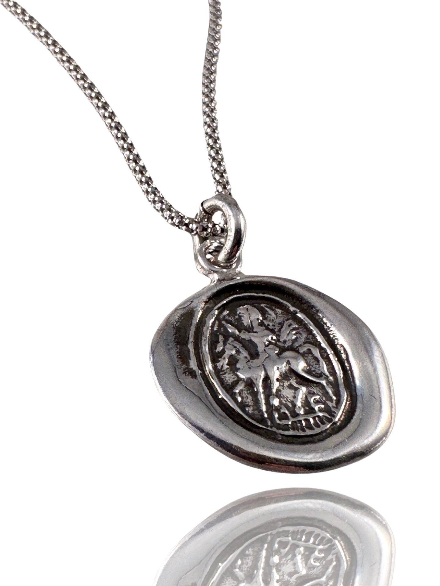 Saint George 18” Sterling Necklace