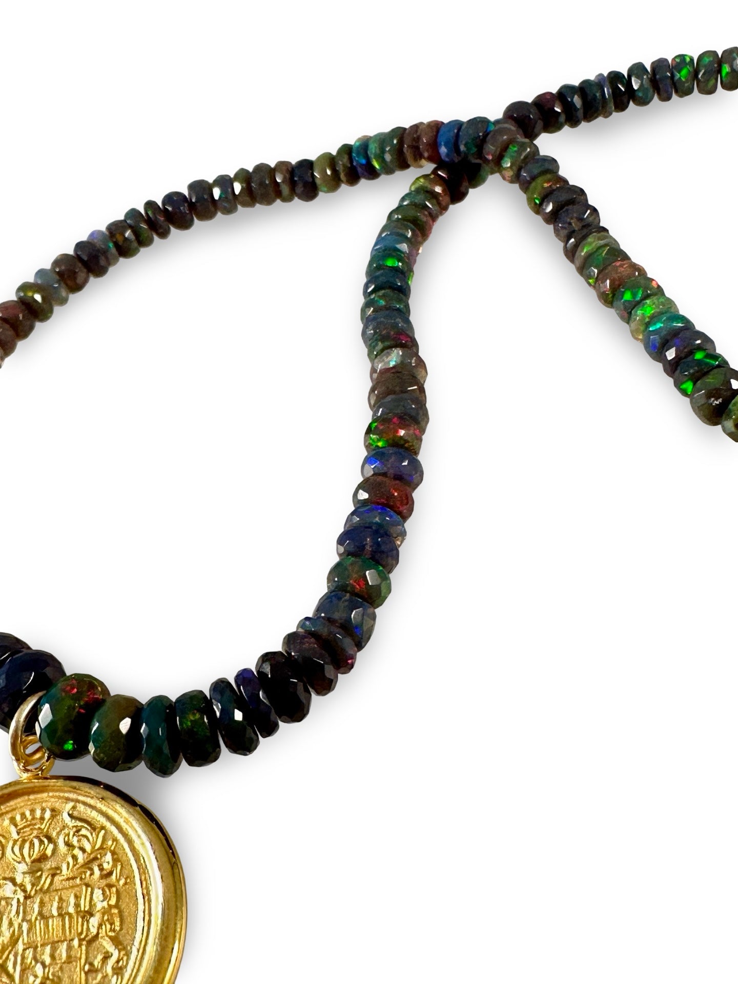 16.5” Black Opal Royalty Necklace