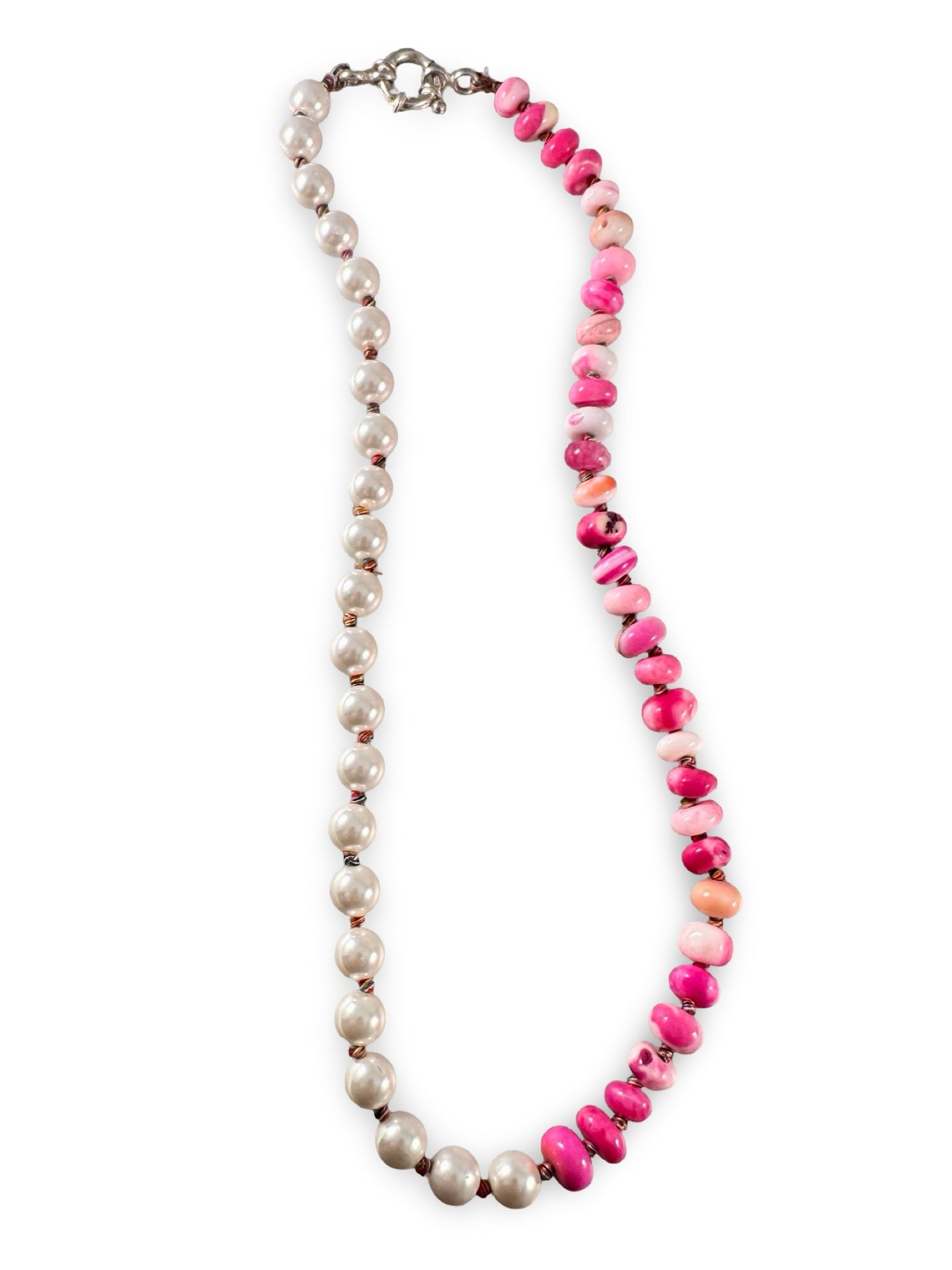 **SALE ** Large Pearl and Peruvian Opal Necklaces