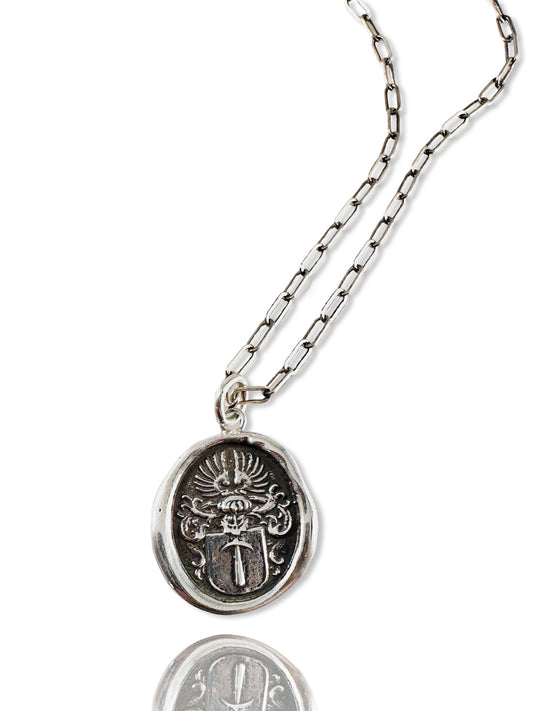 Hammer Shield on Paper Clip Chain