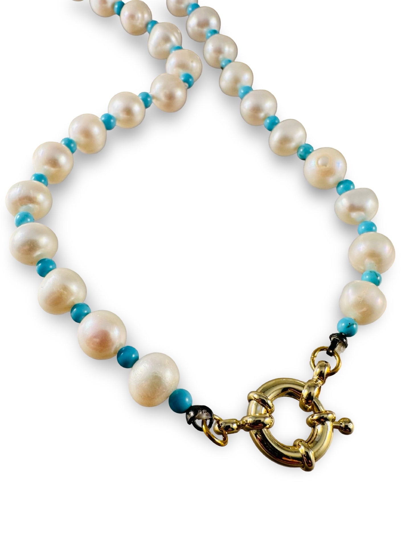**SALE ** Large Pearl and Peruvian Opal Necklaces