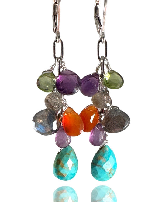 Waterfall Briolette Gemstone Drop Earring