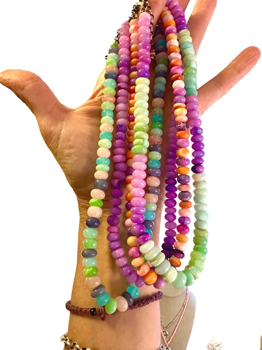 Peruvian Opal Candy Necklace