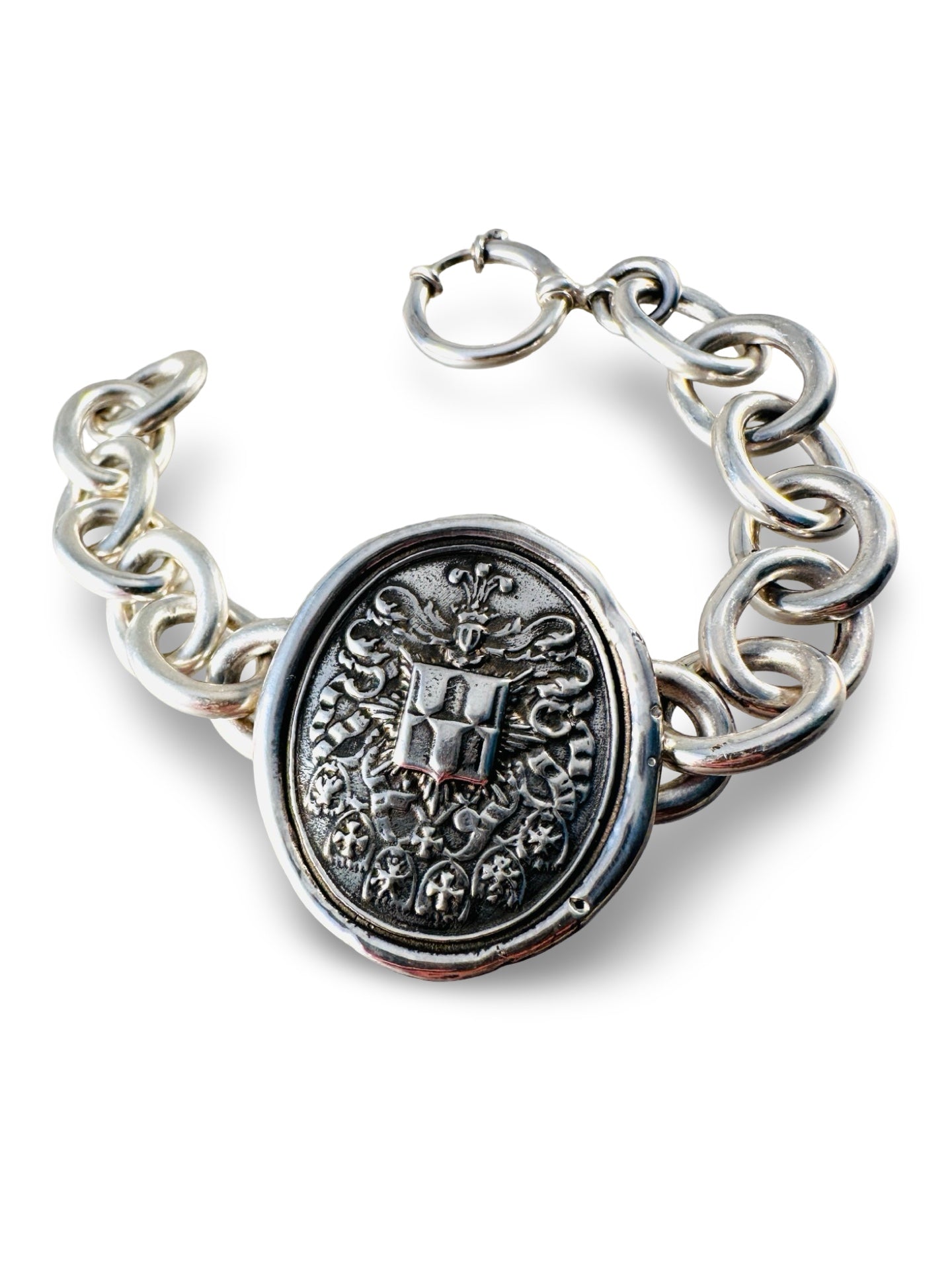 Large Victory Shield Bracelet
