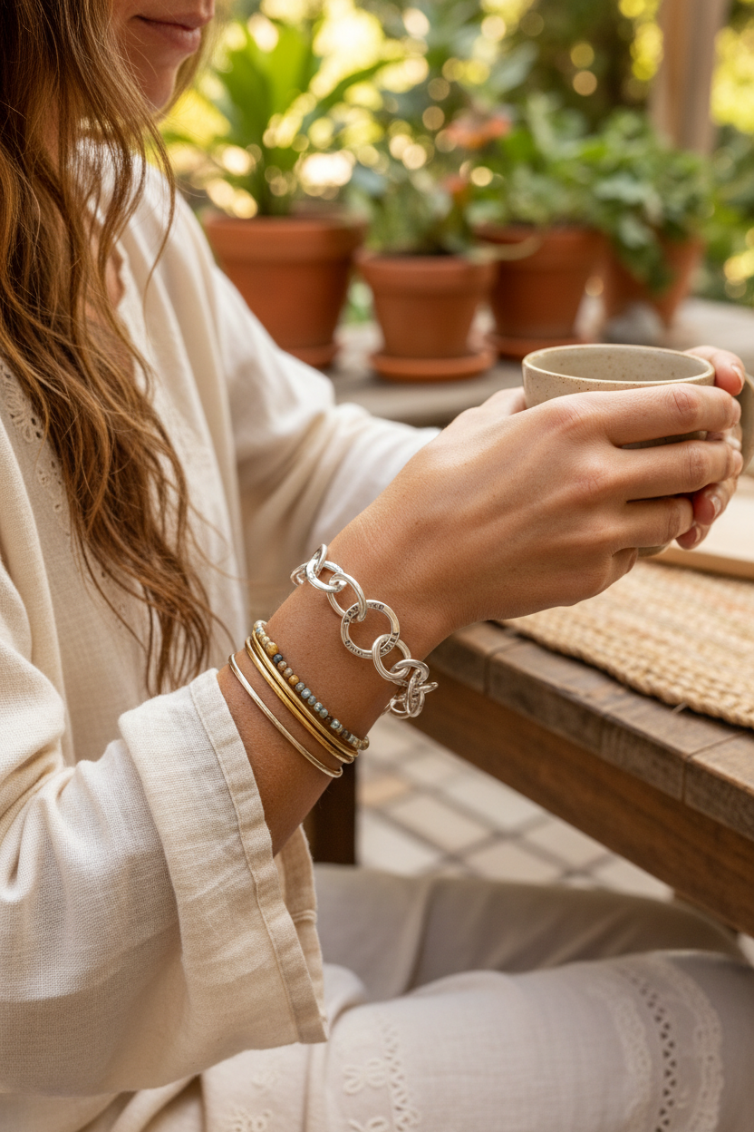 Eleanor Roosevelt Quote Link Bracelet