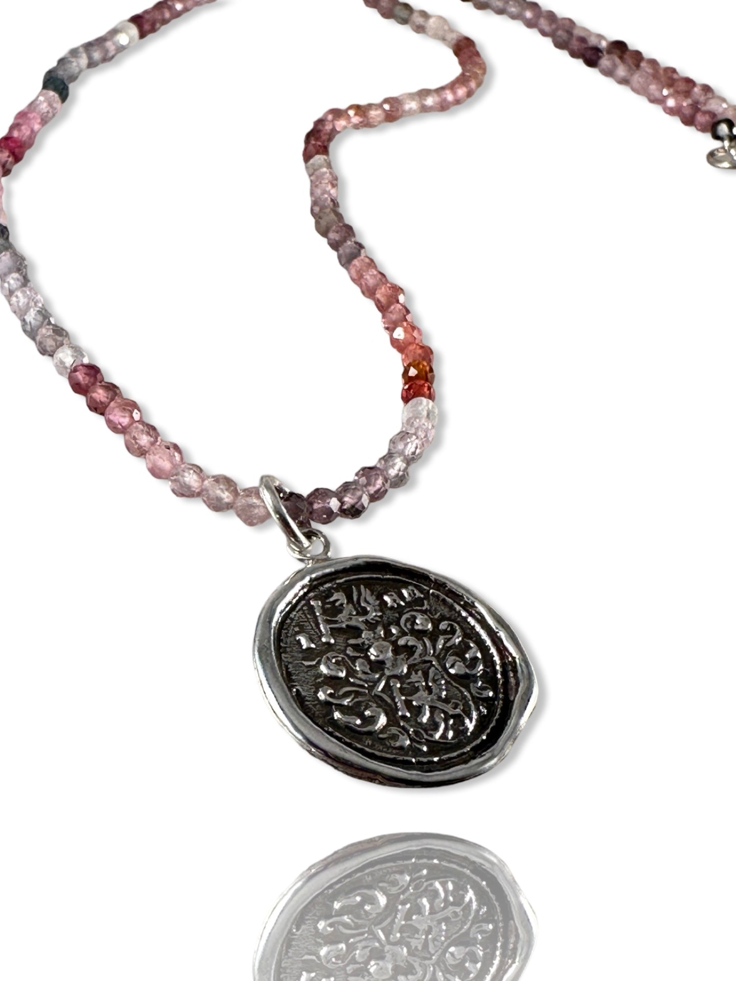 Gryphon Zircon Gemstone Charm Necklace