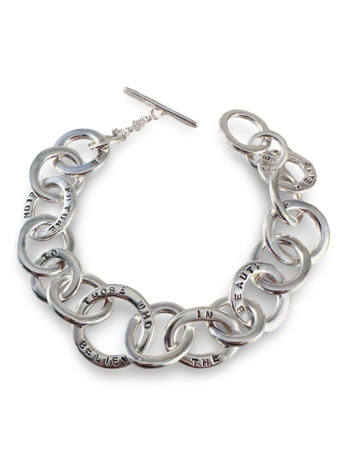 Eleanor Roosevelt Quote Link Bracelet