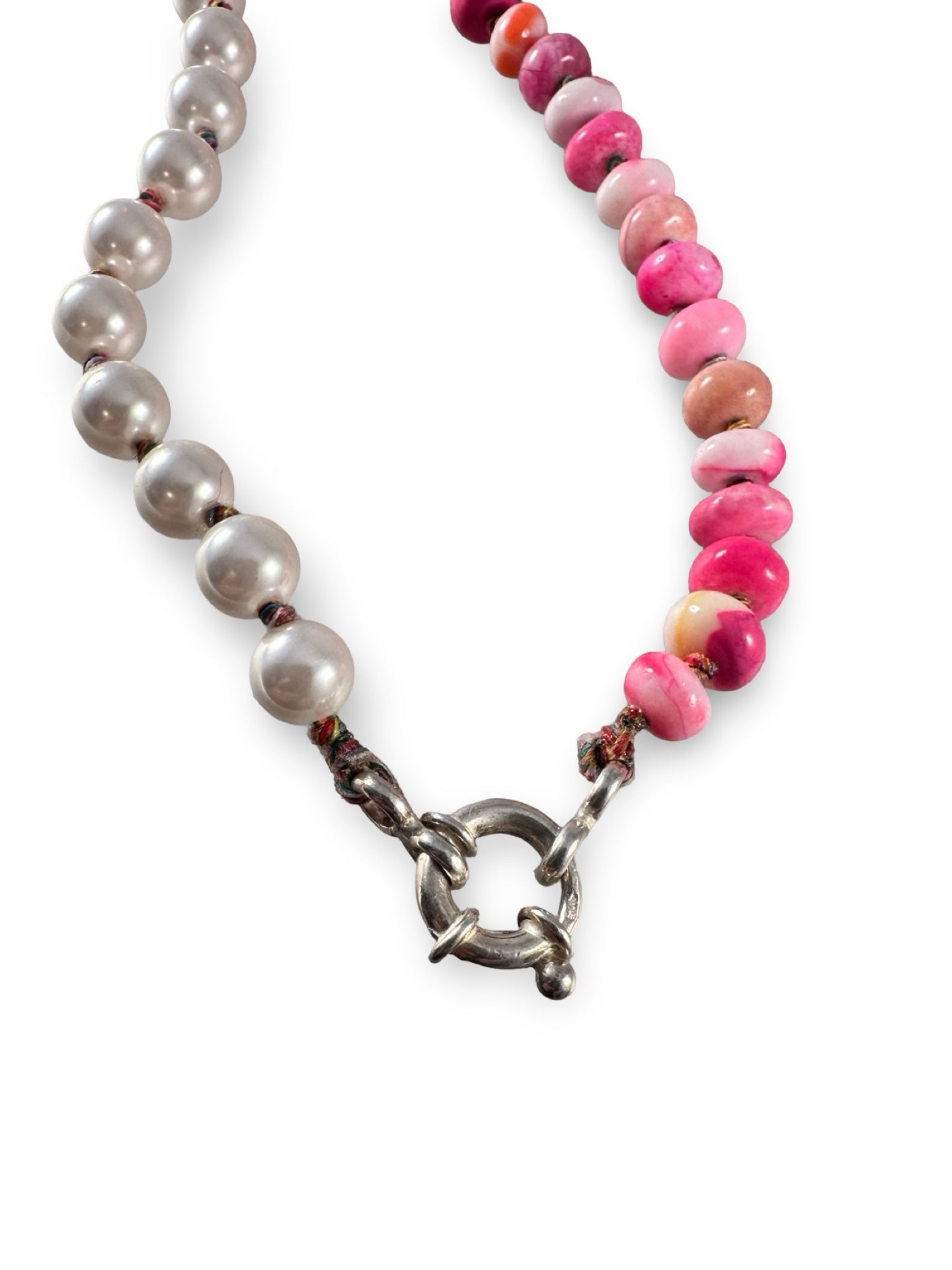 **SALE ** Large Pearl and Peruvian Opal Necklaces