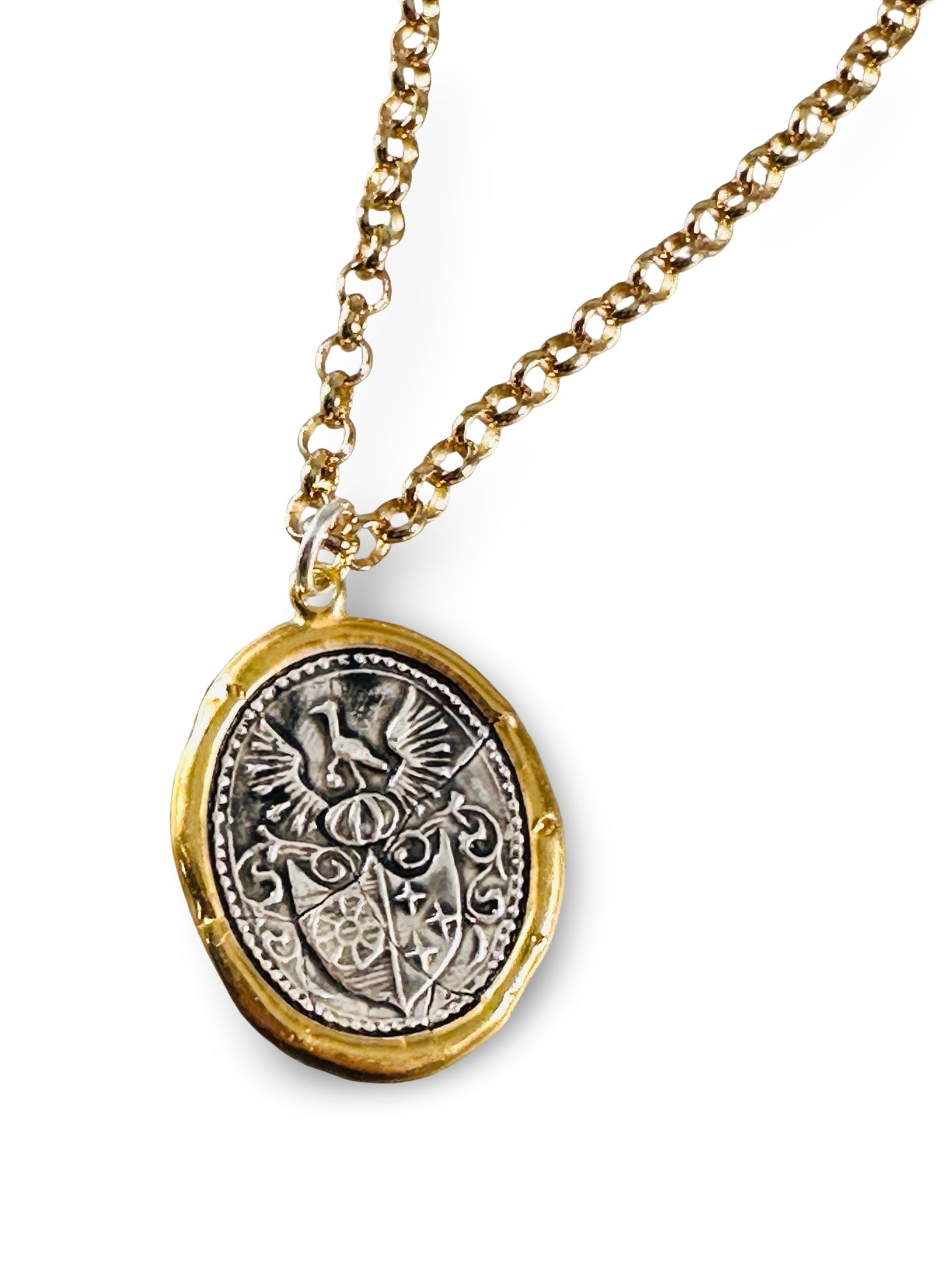 Phoenix Rising Necklace Gold Mix