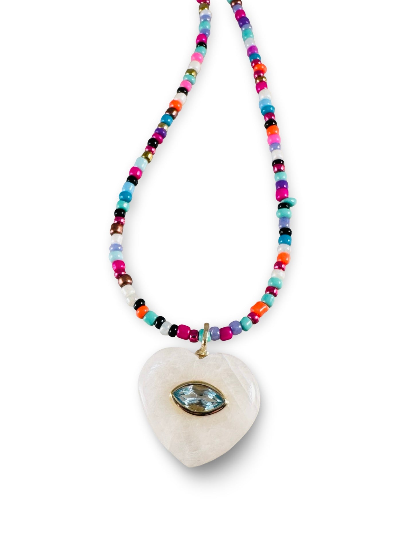 Gemstone Heart Necklace