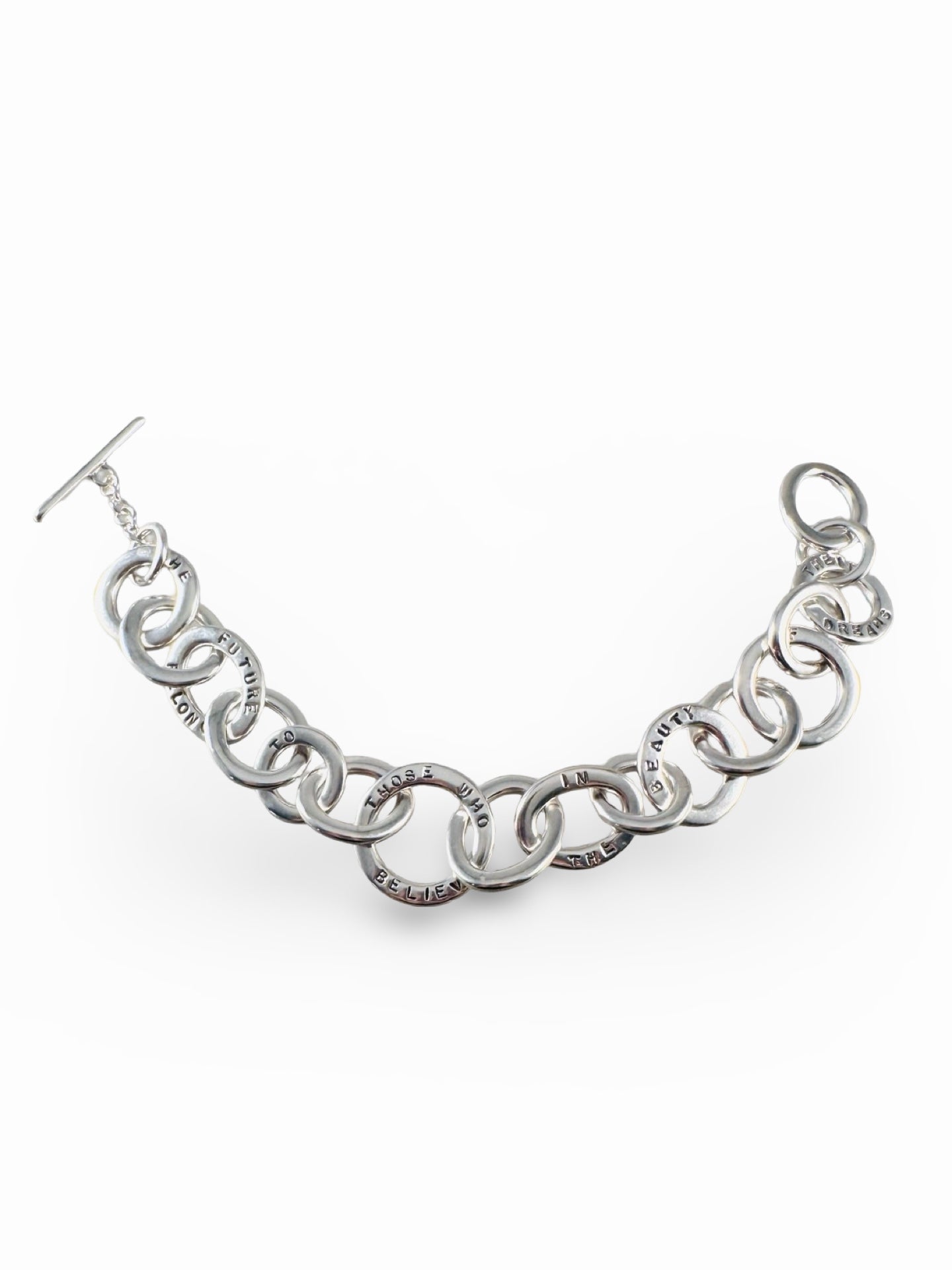 Eleanor Roosevelt Quote Link Bracelet
