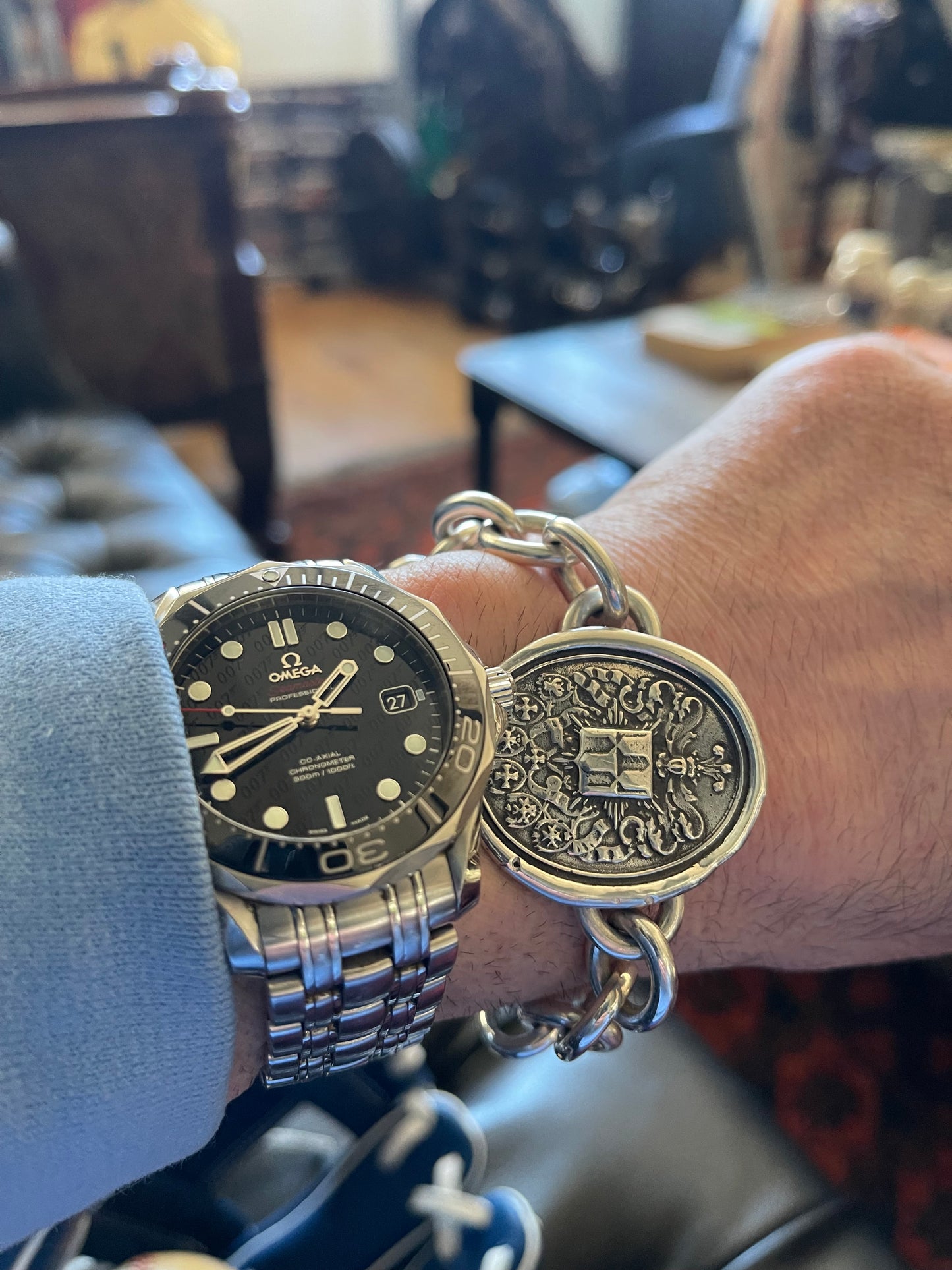 Large Victory Shield Bracelet