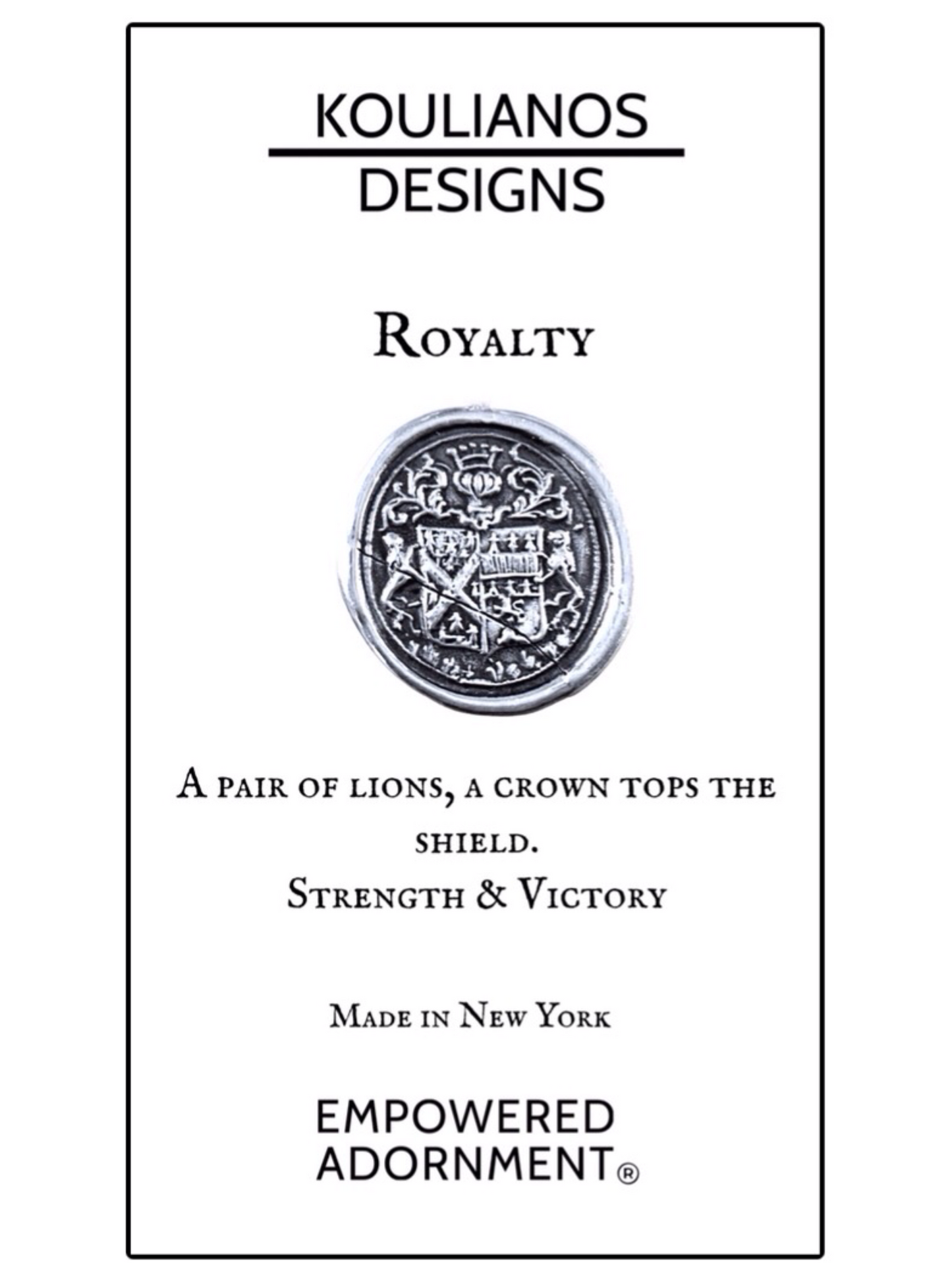 18k Gold Royalty Pendant