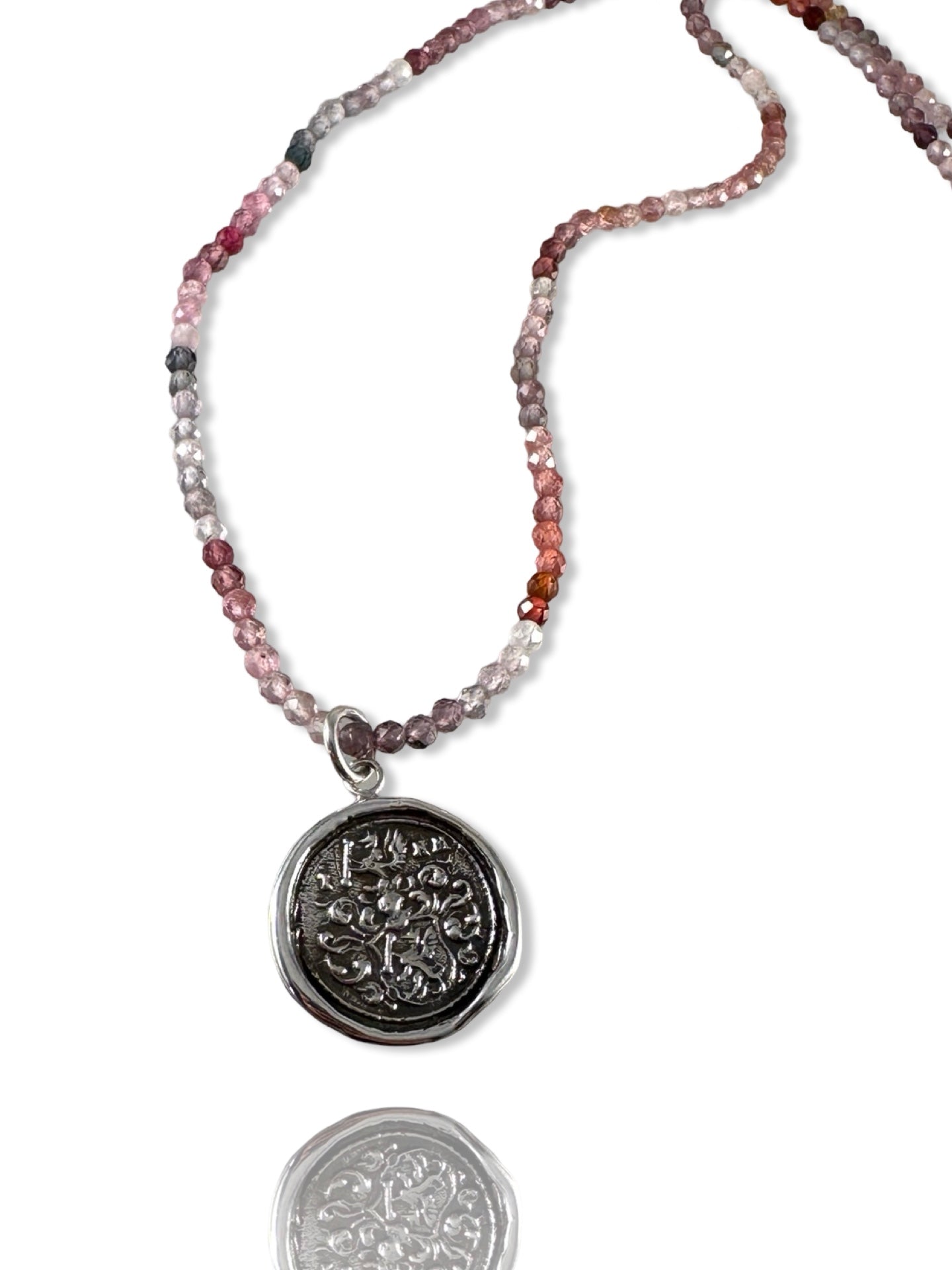 Gryphon Zircon Gemstone Charm Necklace