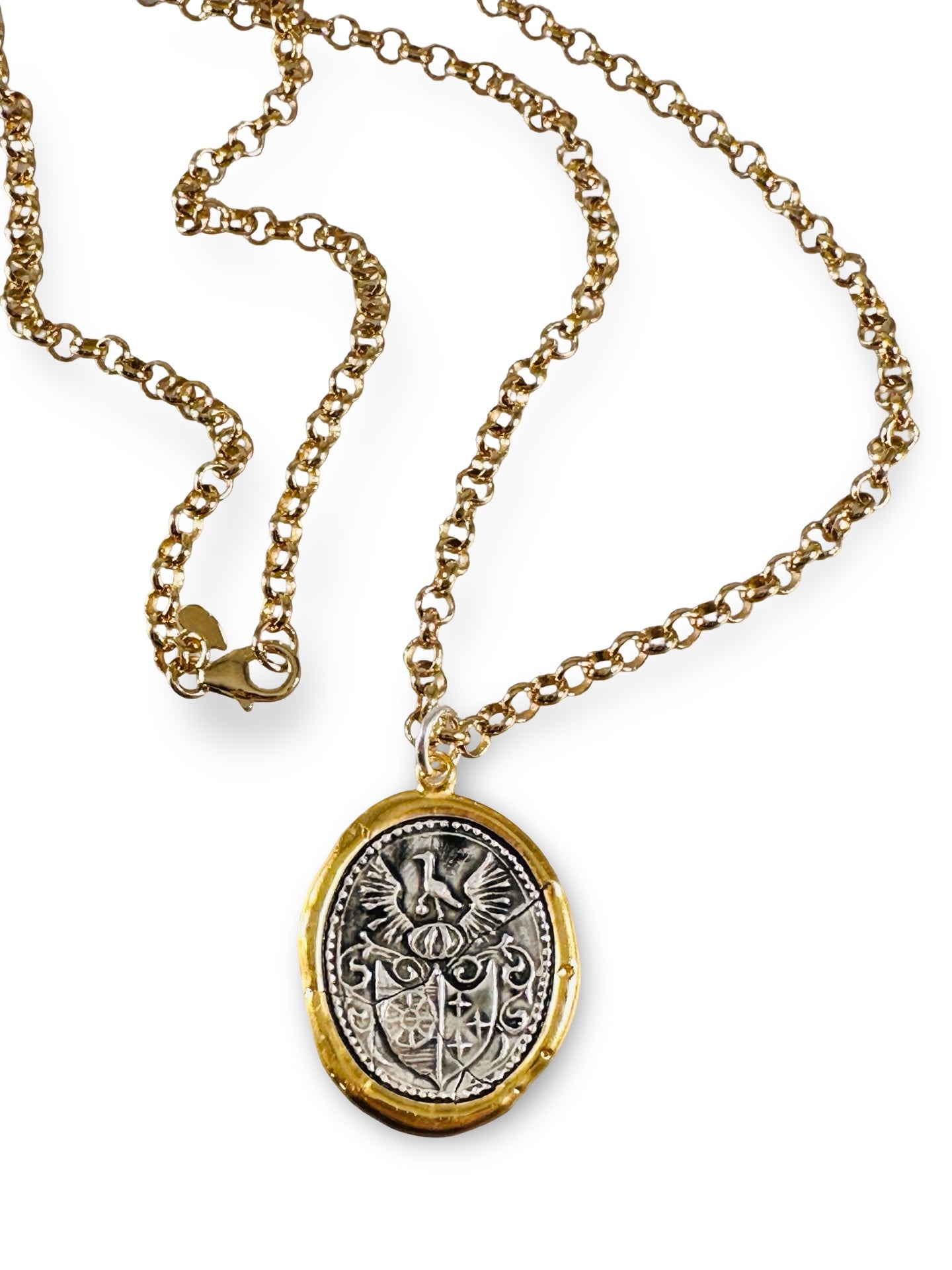 Phoenix Rising Necklace Gold Mix