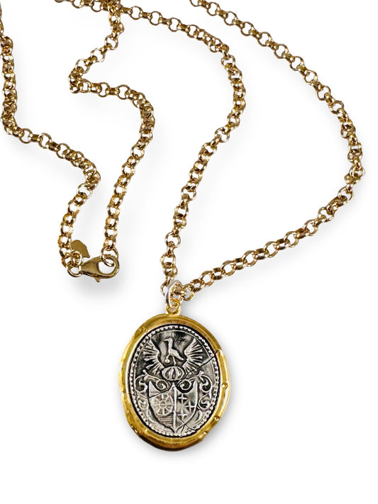 Phoenix Rising Necklace Gold Mix