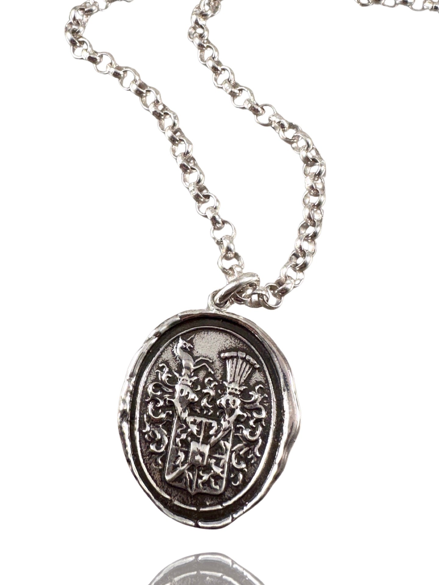 Mythological Unicorn Sterling Silver Necklace