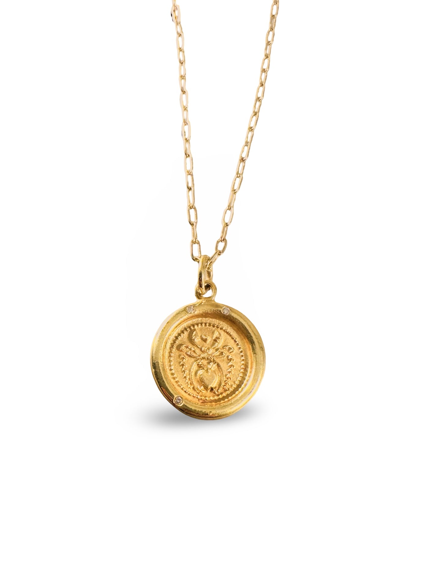 Petite Angel Heart Necklace