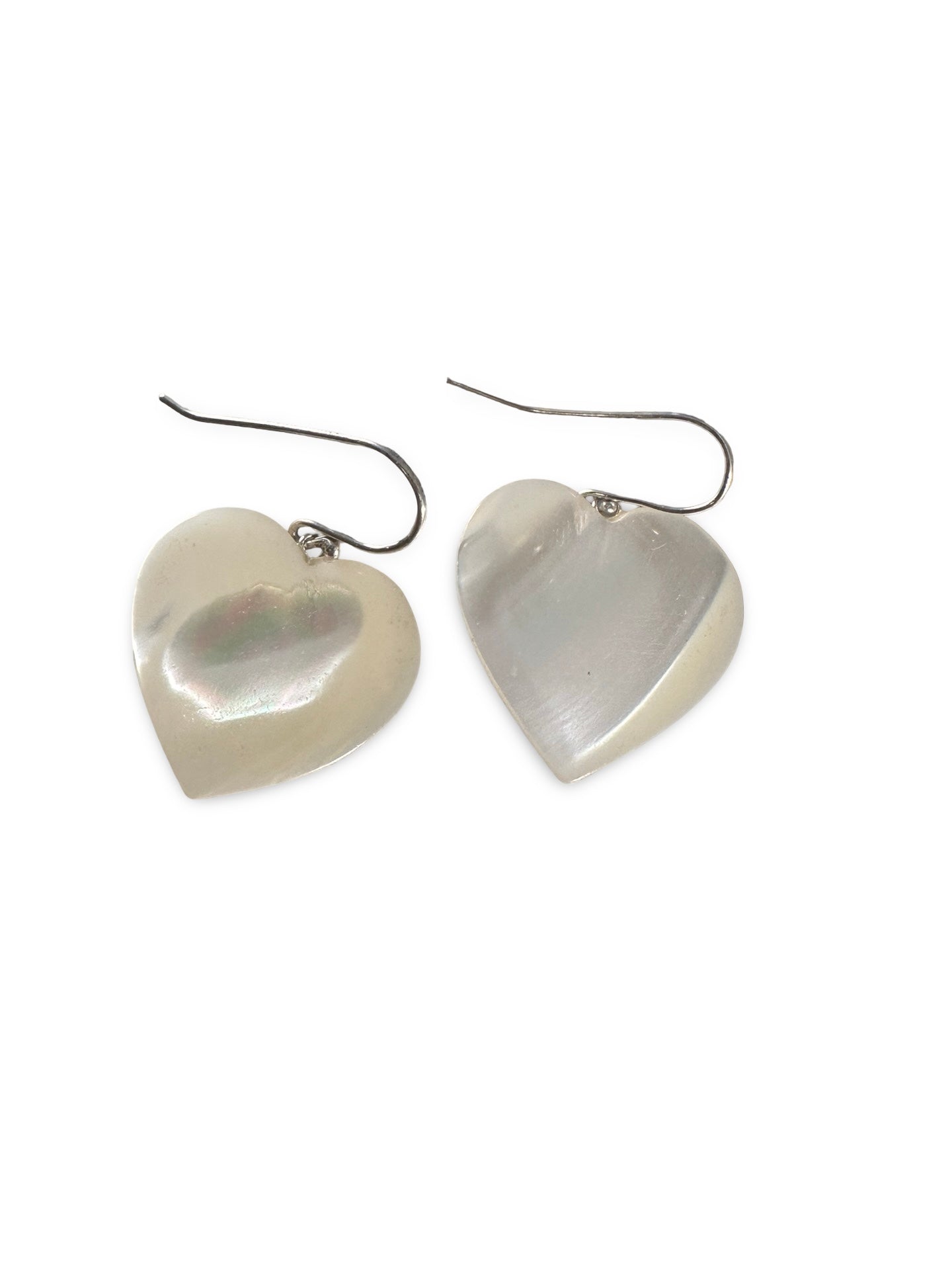 Mother of Pearl Heart Earrings