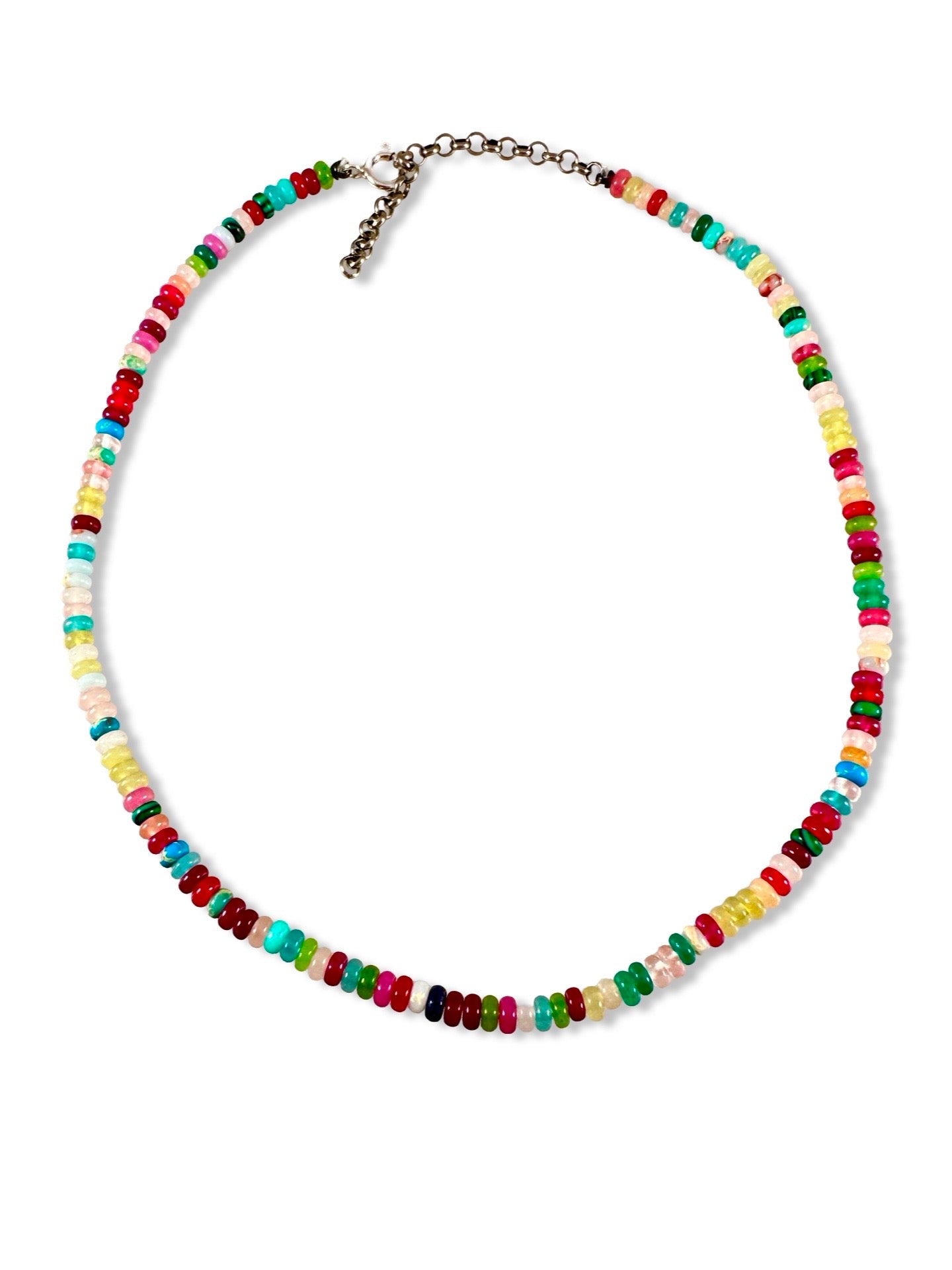 Peruvian Opal and Jade Necklaces