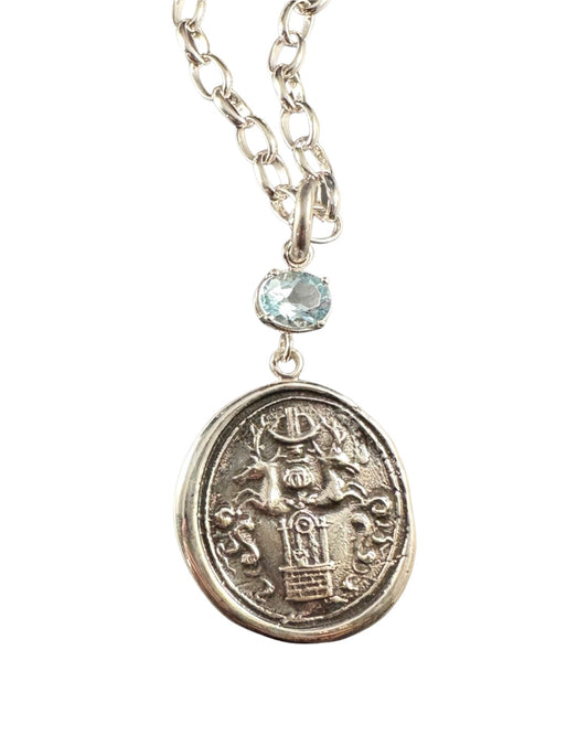 Tree of Life and Citrine Sterling Necklace