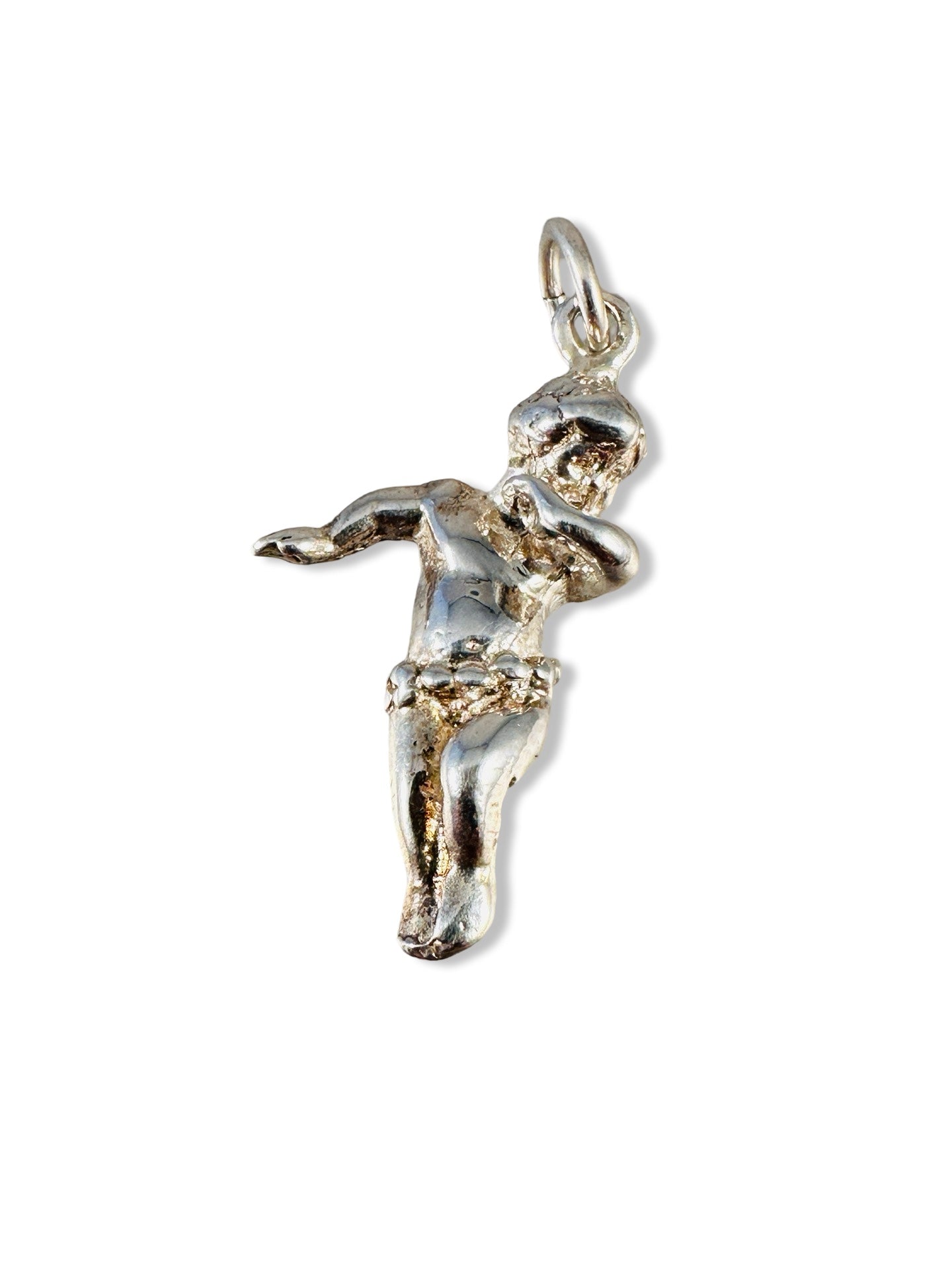 Sterling Antique Cherub Charm