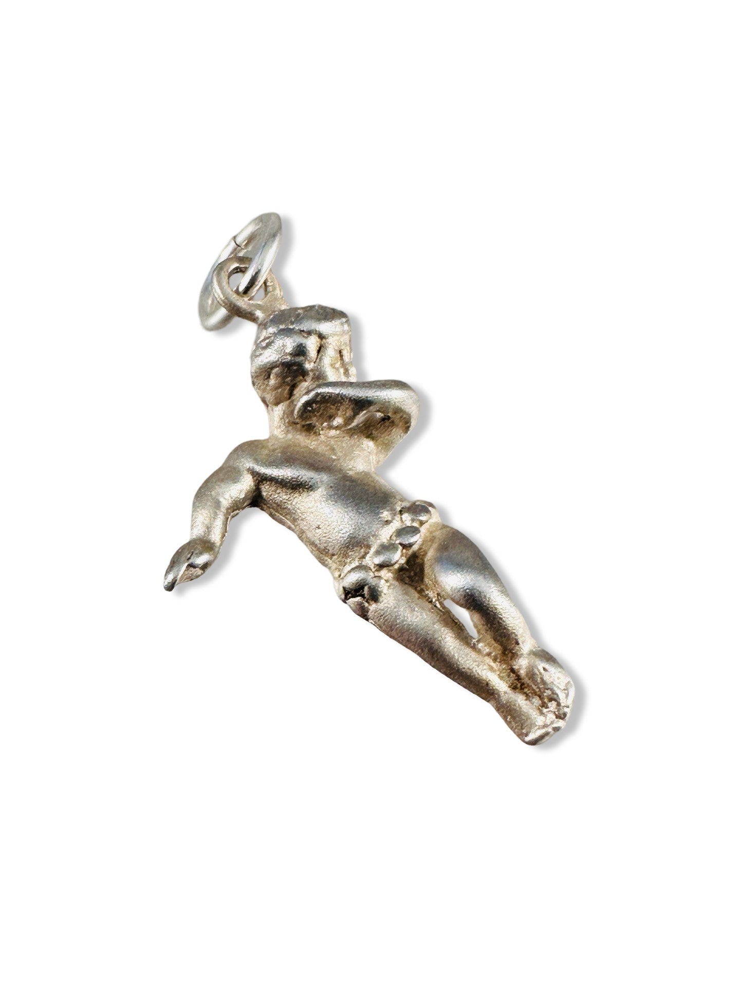 Sterling Antique Cherub Charm