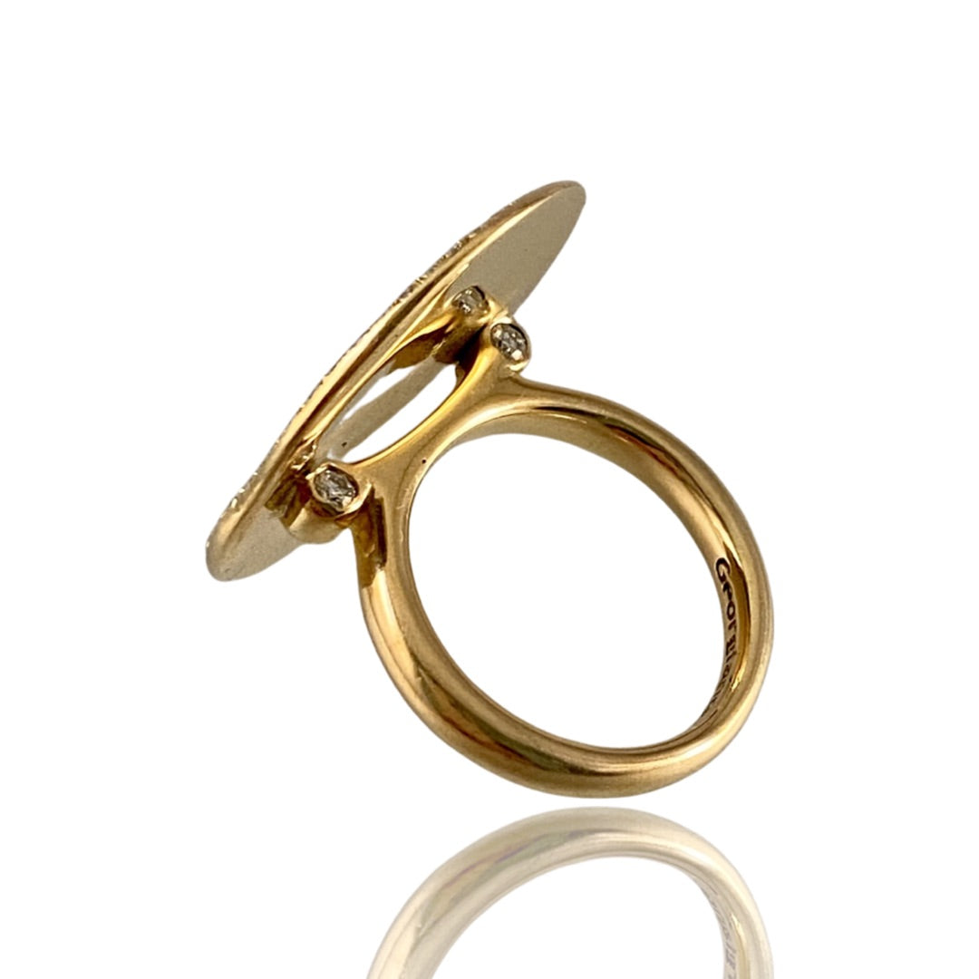 18k Gold Phoenix Rising Diamond Ring