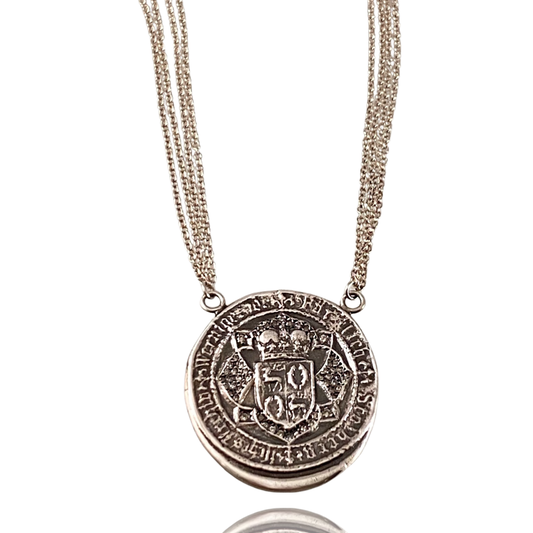 Faith Crest Diamond Necklace