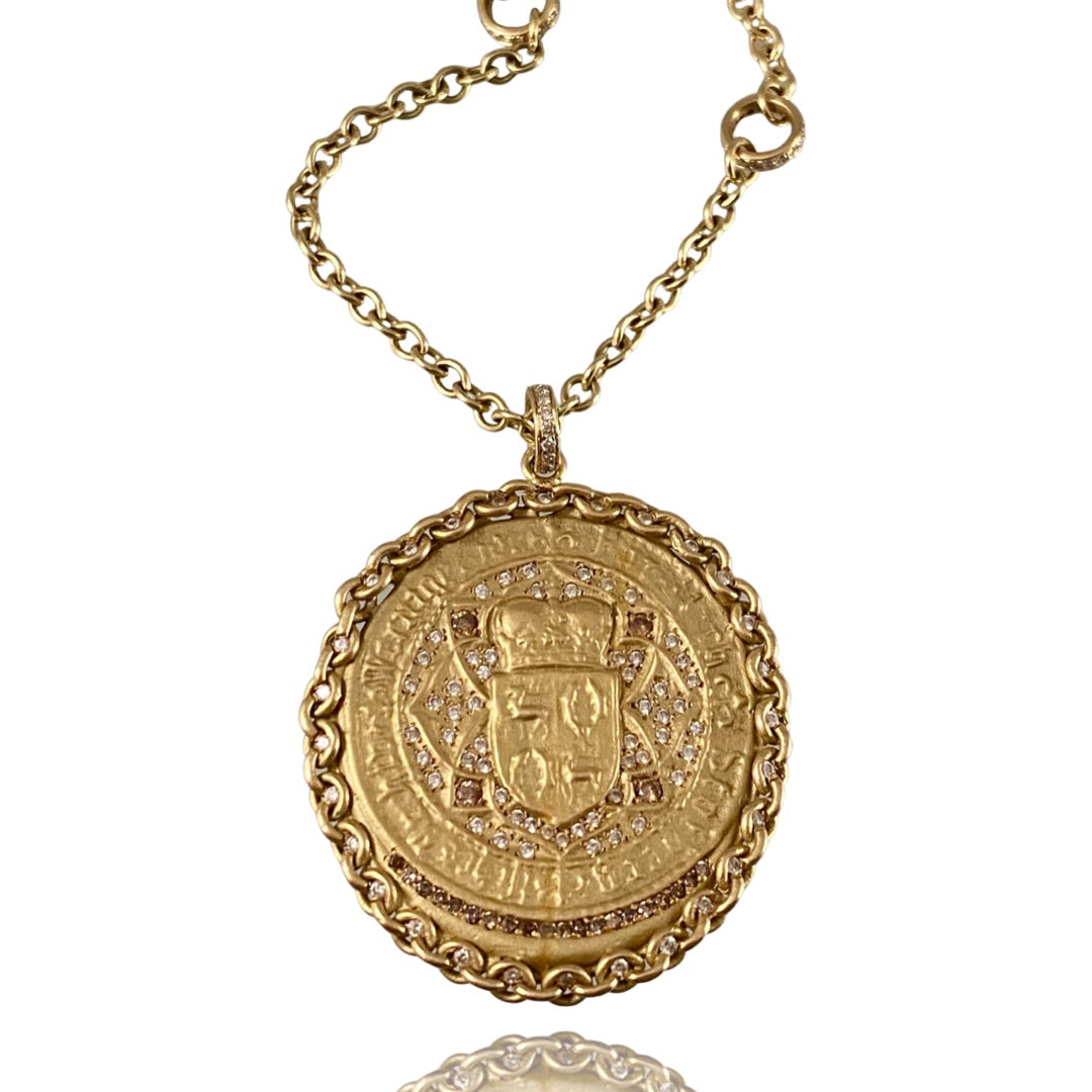 18k Gold illuminated Faith Diamond Necklace