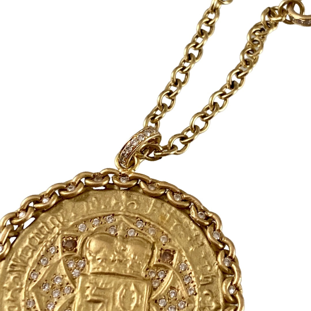 18k Gold illuminated Faith Diamond Necklace