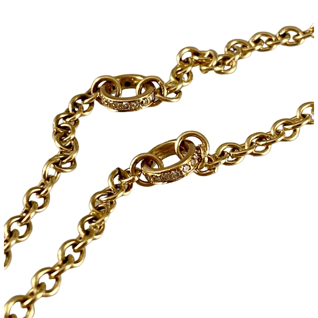 18k Gold illuminated Faith Diamond Necklace