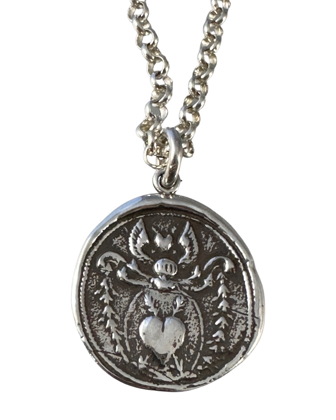 Angel Heart Sterling Necklace