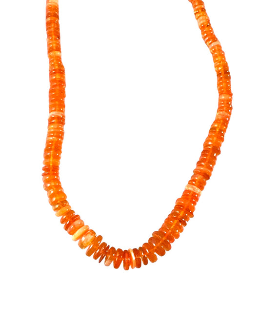 18” Mexican Fire Opal Necklace