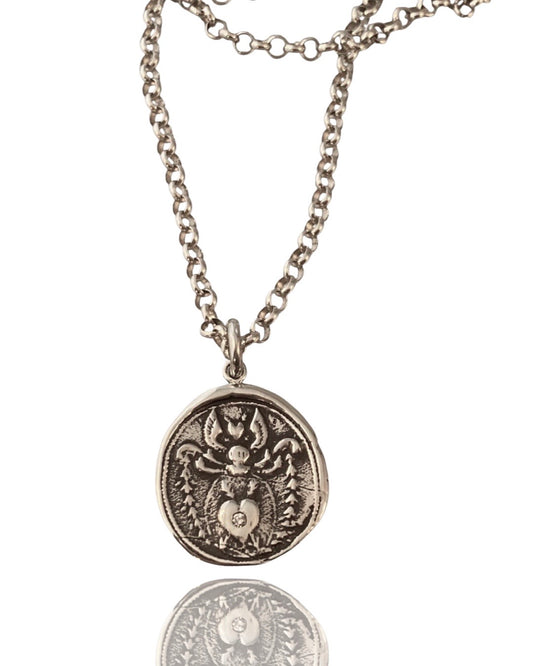 Angel Heart Diamond Sterling Necklace