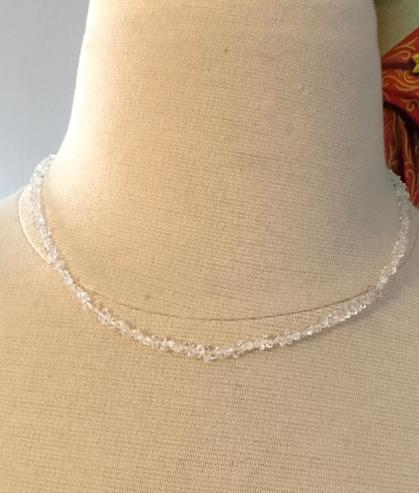 16” Herkimer Diamond Quartz Crystal Necklace