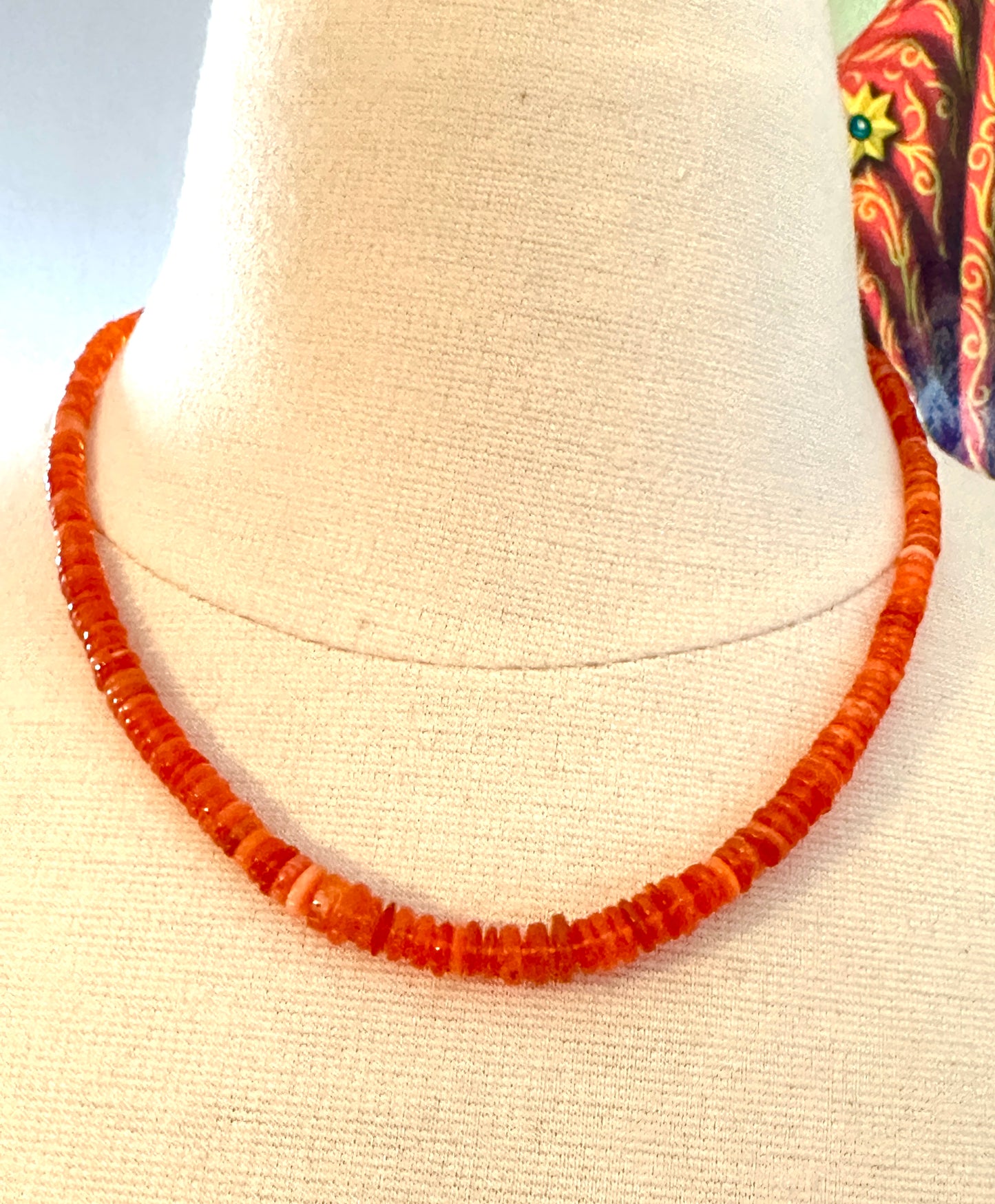 18” Mexican Fire Opal Necklace