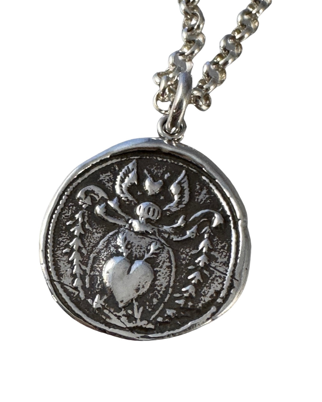 Angel Heart Sterling Necklace