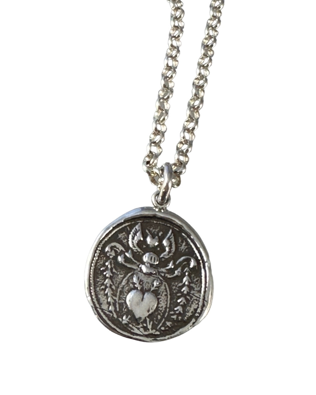 Angel Heart Sterling Necklace