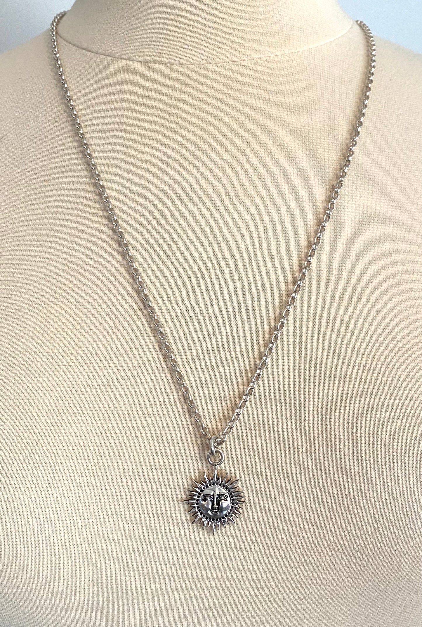 24” Sterling Here Comes The Sun Necklace